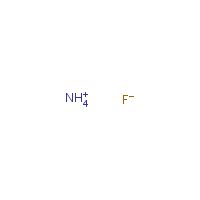 Ammonium fluoride formula graphical representation