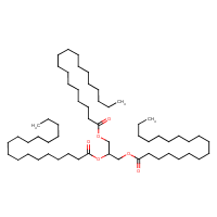 Tristearin formula graphical representation