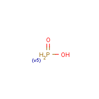 Hypophosphorous acid formula graphical representation