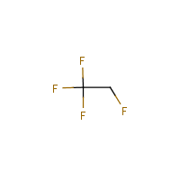 1,1,1,2-Tetrafluoroethane formula graphical representation