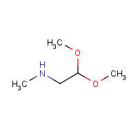 2,2-Dimethoxyethyl(methyl)amine formula graphical representation