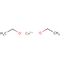 Copper(II) ethoxide formula graphical representation