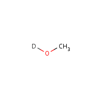 Methyl alcohol-d formula graphical representation
