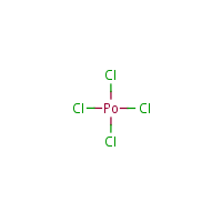 Polonium tetrachloride formula graphical representation