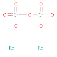 Rubidium dichromate formula graphical representation
