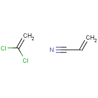 2-Propenenitrile, polymer with 1,1-dichloroethene formula graphical representation