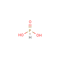 Phosphorous acid formula graphical representation