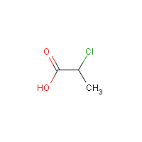 2-Chloropropionic acid formula graphical representation