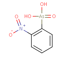 2-Nitrobenzenearsonic acid formula graphical representation