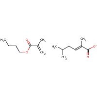 2-Propenoic acid, 2-methyl-, butyl ester, polymer with 2-methylpropyl 2-methyl-2-propenoate formula graphical representation