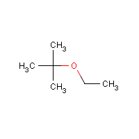 Ethyl tert-butyl ether formula graphical representation