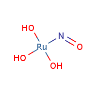 Ruthenium nitrosyl hydroxide formula graphical representation