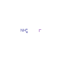 Ammonium iodide formula graphical representation