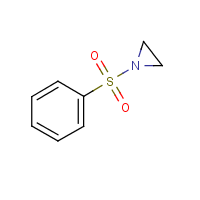 1-(Phenylsulfonyl)aziridine formula graphical representation