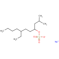 Sodium tetradecyl sulfate formula graphical representation