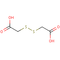 Dithiodiglycolic acid formula graphical representation