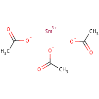 Samarium acetate formula graphical representation