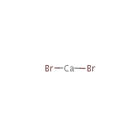 Calcium bromide formula graphical representation