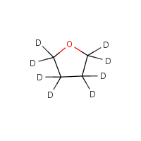 Tetrahydrofuran-d8 formula graphical representation