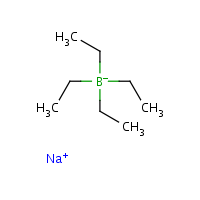 Sodium tetraethylborate formula graphical representation