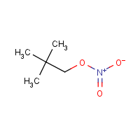 1-Propanol, 2,2-dimethyl-, nitrate formula graphical representation