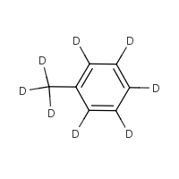 Toluene-d8 formula graphical representation