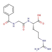 Hippuryl-L-arginine formula graphical representation