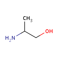 2-Amino-1-propanol, DL- formula graphical representation