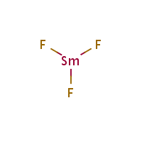 Samarium fluoride formula graphical representation