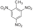 2,4,6-Trinitrotoluene formula graphical representation