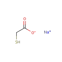 Sodium thioglycolate formula graphical representation