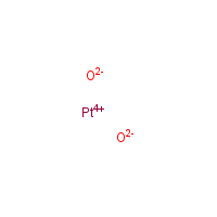 Platinic oxide formula graphical representation