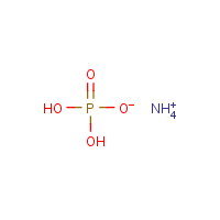 Ammonium phosphate, monobasic formula graphical representation