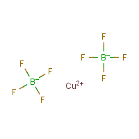 Copper(II) fluoborate formula graphical representation