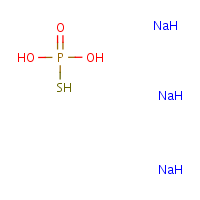 Sodium thiophosphate formula graphical representation