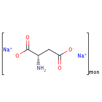 Aspartic acid, homopolymer, sodium salt formula graphical representation