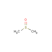 Dimethyl sulfoxide formula graphical representation