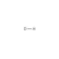 Deuterium hydride formula graphical representation