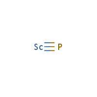 Scandium phosphide formula graphical representation