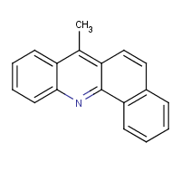 7-Methylbenz(c)acridine formula graphical representation