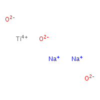 Sodium titanate formula graphical representation