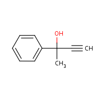 2-Phenyl-3-butyn-2-ol formula graphical representation