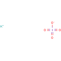 Potassium periodate formula graphical representation