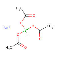 Sodium triacetoxyborohydride formula graphical representation