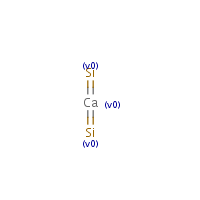 Calcium disilicide formula graphical representation