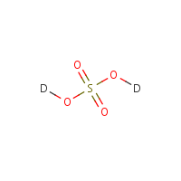 Deuterosulfuric acid formula graphical representation