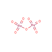 Rhenium heptoxide formula graphical representation