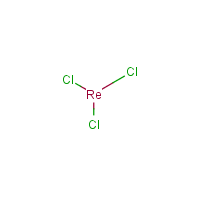 Rhenium(III) chloride formula graphical representation