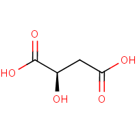 D-(+)-Malic acid formula graphical representation