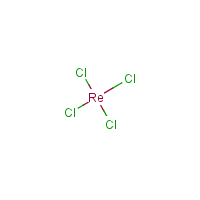Rhenium(IV) chloride formula graphical representation